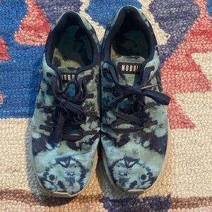 NOBULL Blue Tie-Dye Athletic Sneakers